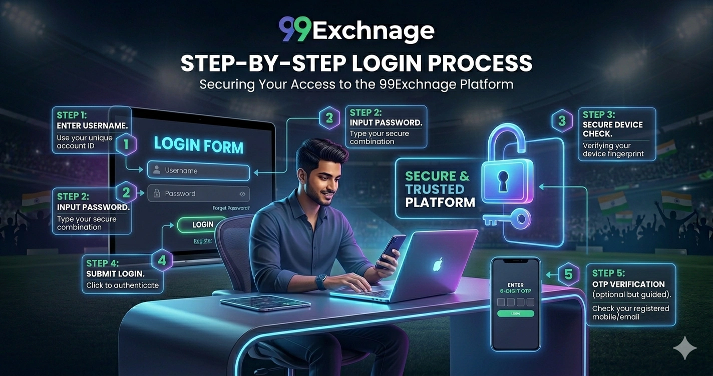 How to login to 99 Exchange step by step